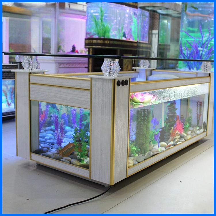Live Fish Aquarium - Tavolino da caffè con acquario ecologico