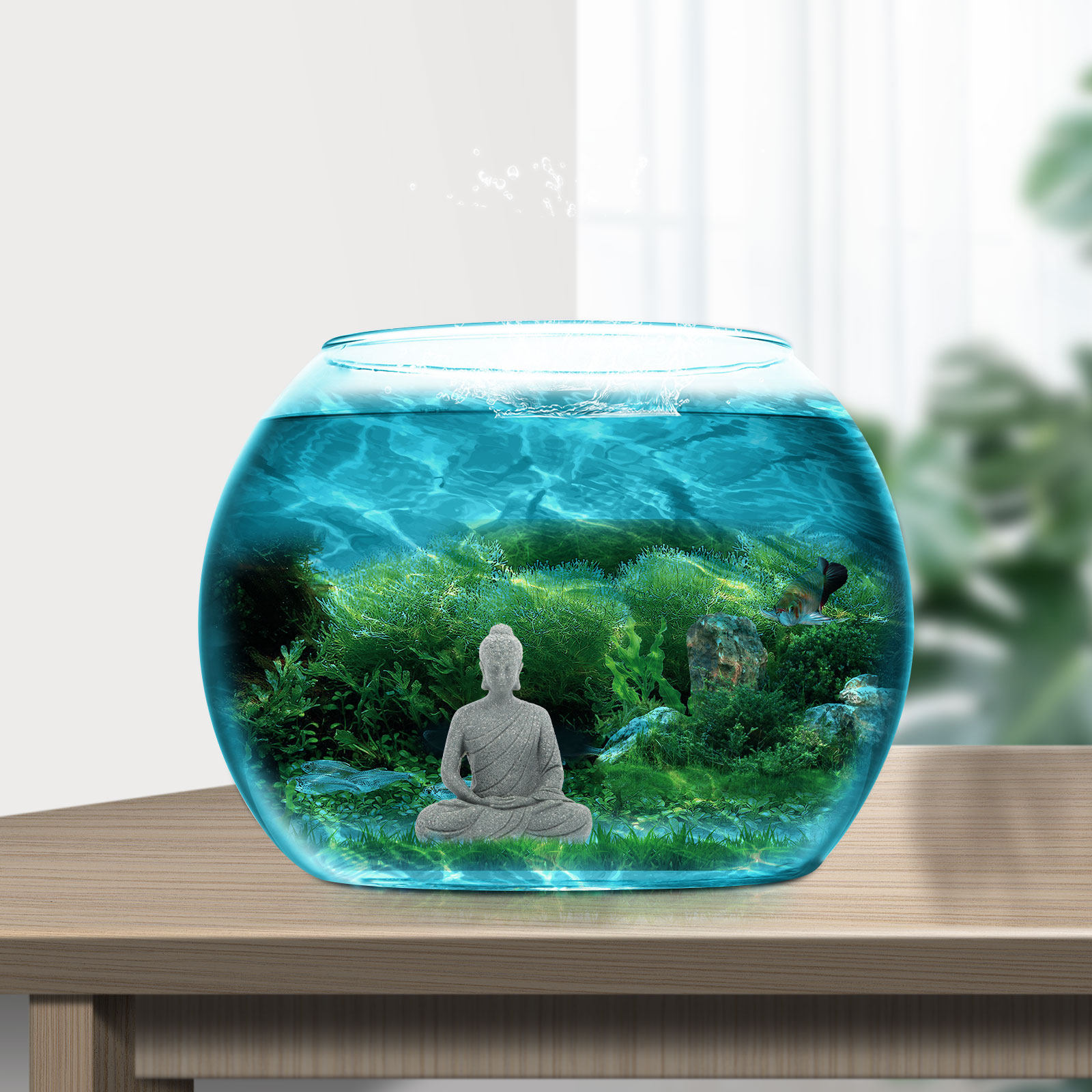 Mini Statua di Buddha in Resin - Aquarium Fish Usa recensione e prezzo