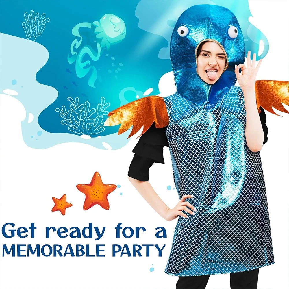 Costume da Pesce Blu Lucido co - Aquarium Fish Usa recensione e prezzo