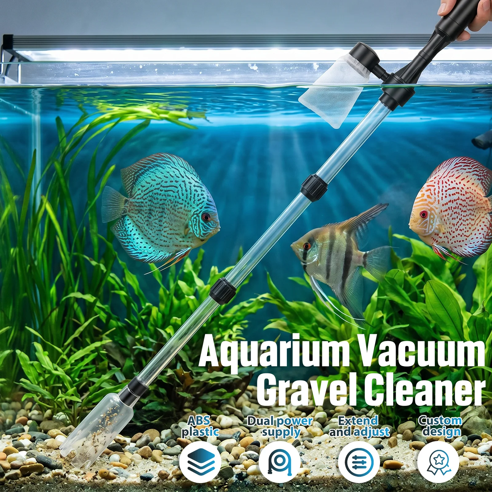 Aspiratore per Acquario 3 in 1 - Aquarium Fish Breeding recensione e prezzo