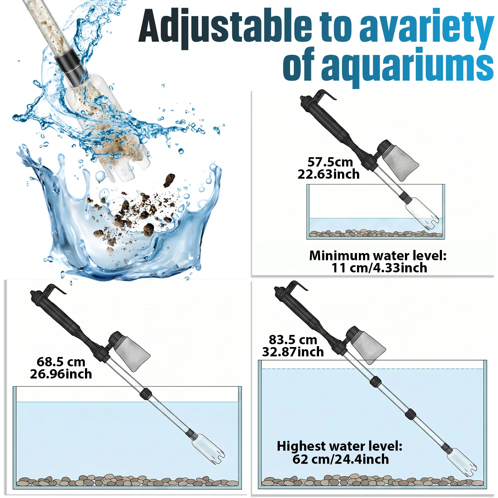 Aspiratore per Acquario 3 in 1 - Aquarium Fish Breeding recensione e prezzo