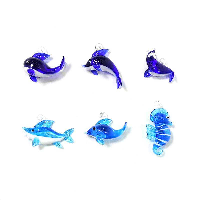 Vetro artigianale 6 pezzi pend - Aquarium Fish Dolphin recensione e prezzo